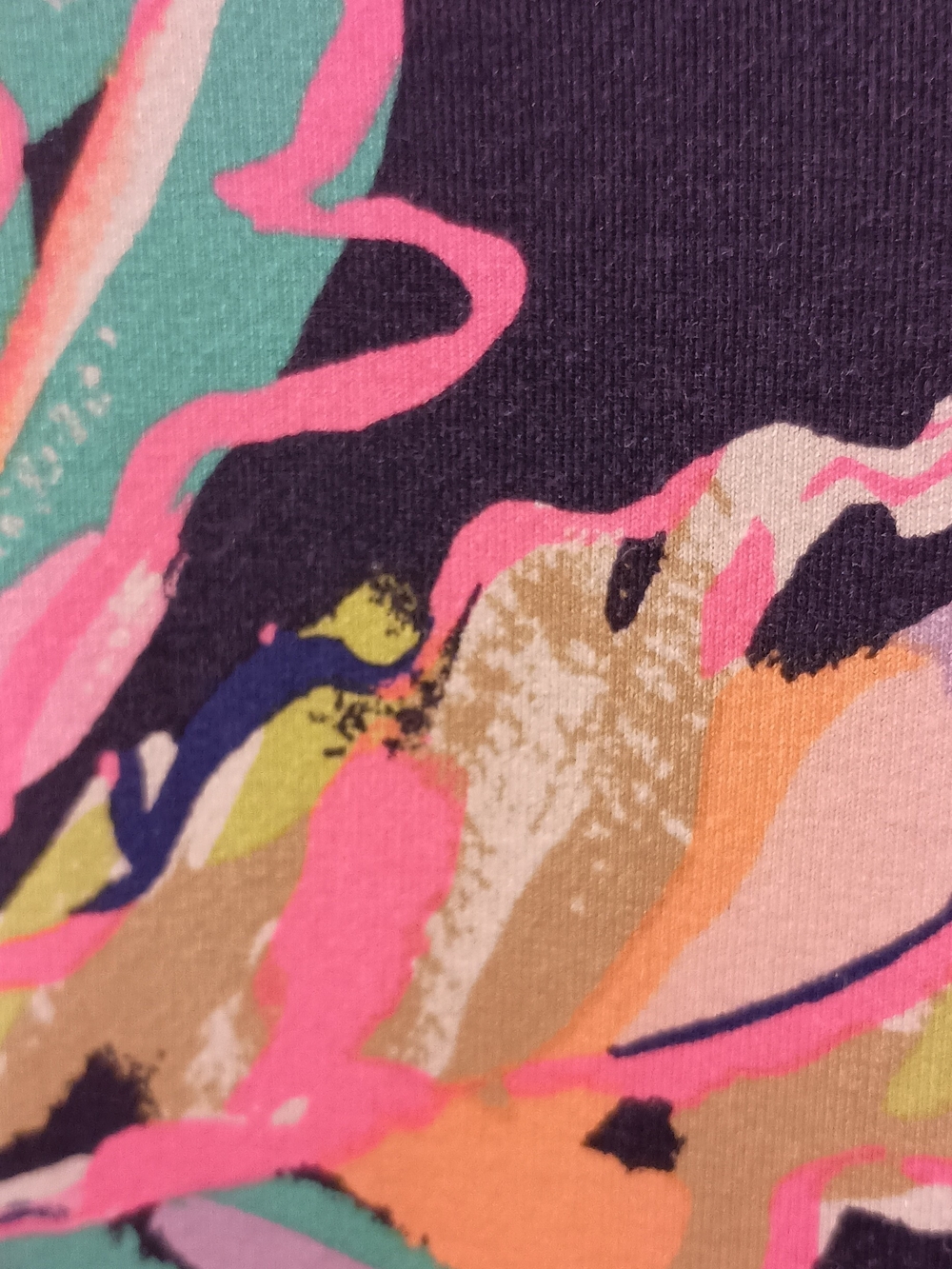Lilly Pulitzer Vibrant Floral Navy Maxi Dress with Pink & Teal Accents - Picture 8 of 10